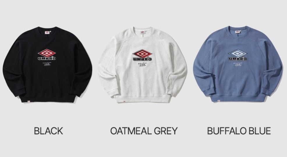 ☆関税込☆UMBRO☆HBL ORIGINAL EMBROIDERY LOGO SWEATSHIRT