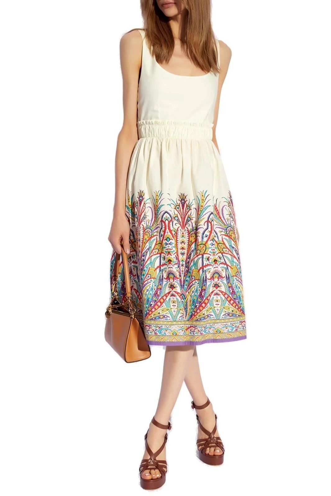 ETRO/エトロ コットンドレス ETRO ストライプ コットンシルクシャツドレス ピンク (ETRO