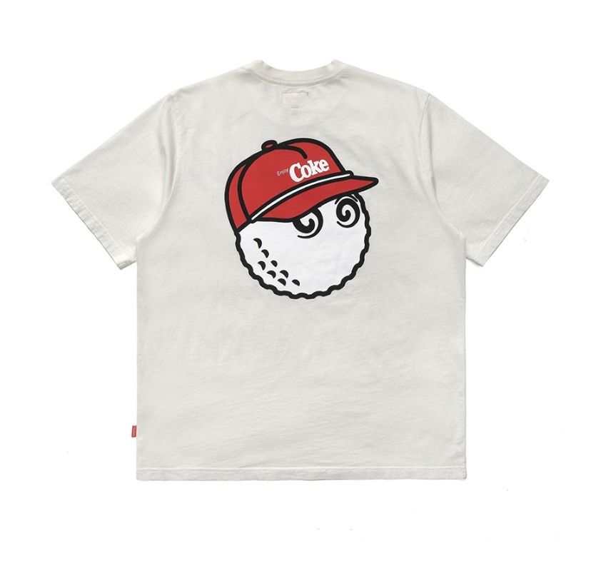 Malbon Golf T-shirt Malbon X Coca Cola Special Delivery Cream