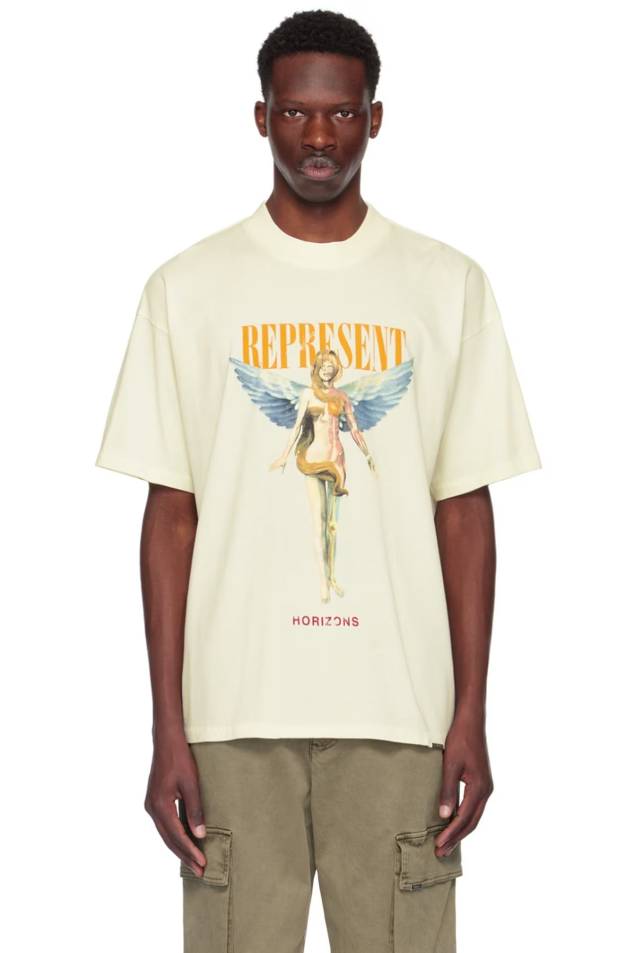 REPRESENT/ Reborn Ｔシャツ Reborn T-Shirt | Flat White | REPRESENT