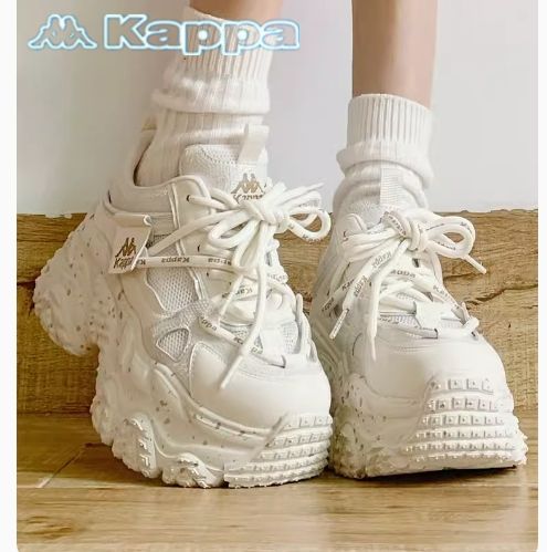 新品】Kappa カッパ ハイカットスニーカー レッド キャンバス