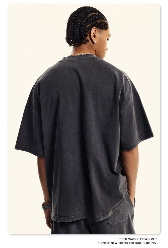 Tシャツ・カットソー Luxury Street Wear washed vintage dirty fit mental unisexual Luxury Street Wear washed vintage heart cross be unisexual