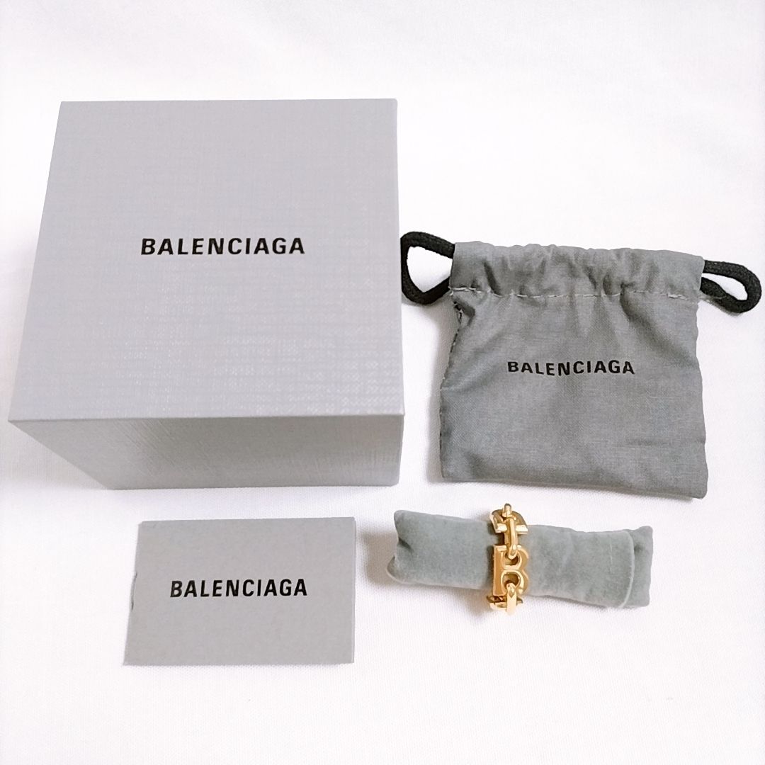 国内発送◆BALENCIAGA Bチェーン リング 指輪 バレンシアガ 国内発送◇BALENCIAGA Bチェーン リング 指輪 バレンシアガ