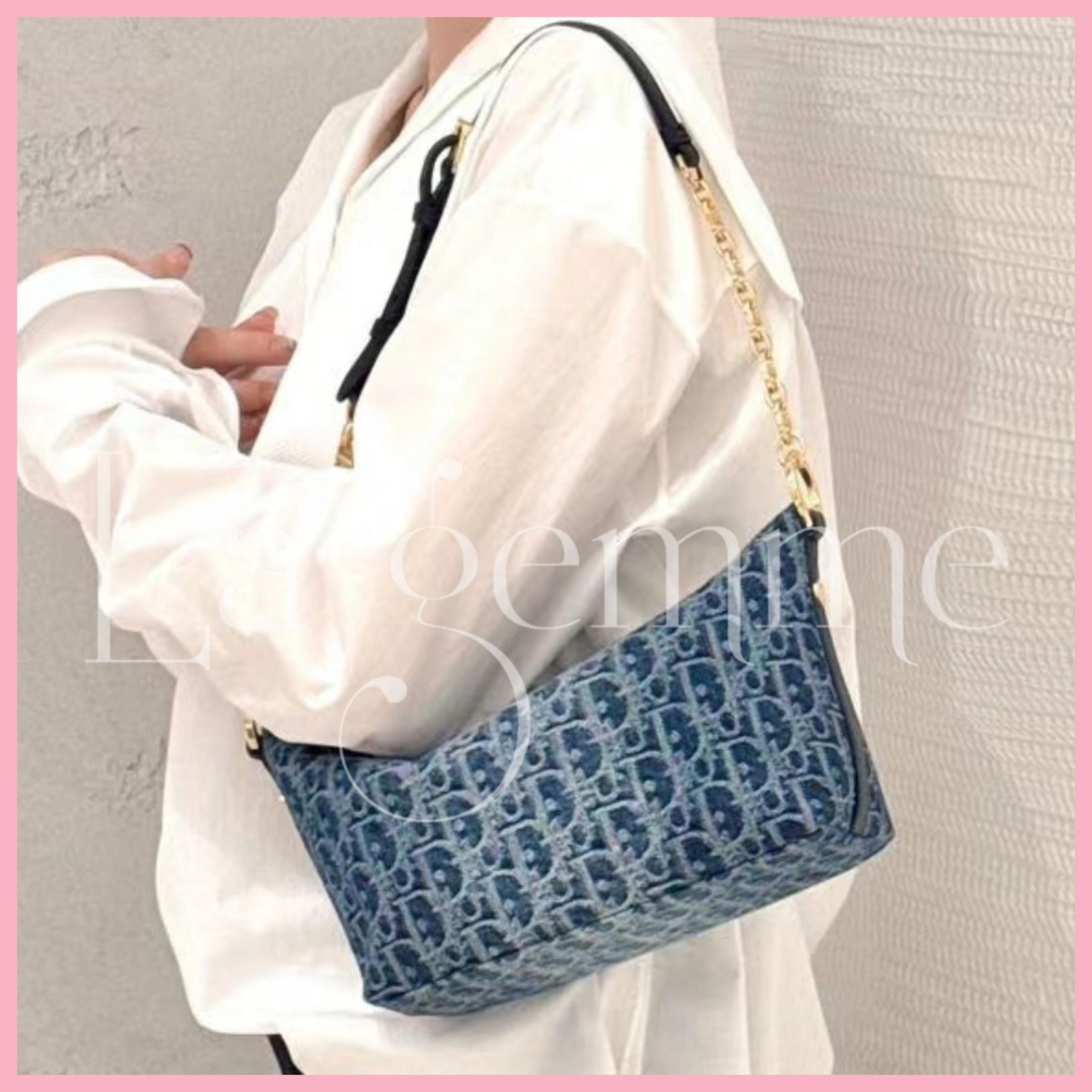 【チェーンが可愛い！】DIOR Diorstar ホーボーバッグ DIOR | Diorstar ホーボーバッグ カナージュ ラフィア