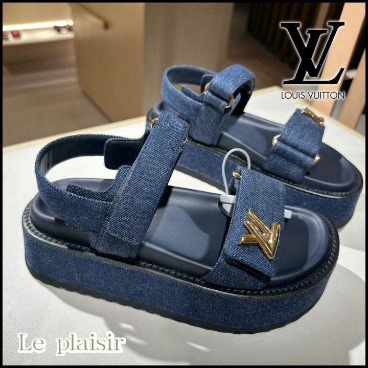 Louis Vuitton【人気】カジュアルな サンセット ライン ミュール Louis Vuitton お洒落な【LV サンセット・ライン サンダル】人気