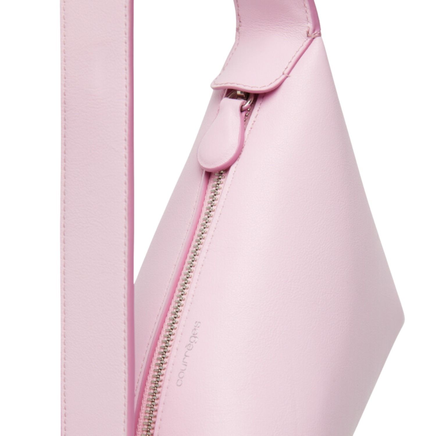 COURREGES クレージュ One ワン ロゴ レザー Bag バッグ
