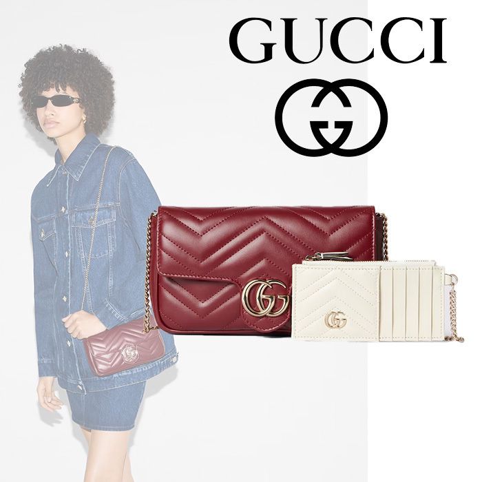 新品 グッチ GGマーモント プリーツ ミニ ショルダー バック GUCCI 新作 GGマーモント ミニバッグ (GUCCI/ショルダーバッグ