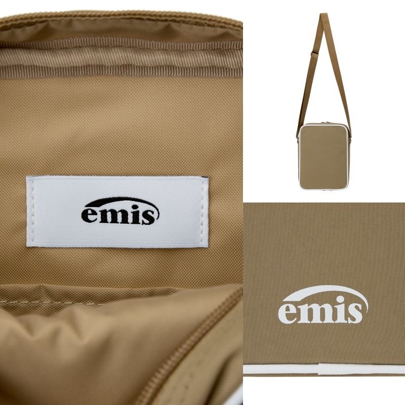 ☆EMIS☆韓国大人気☆NYLON ZIP-POCKET MINI CROSS BAG☆2カラー (EMIS/ショルダーバッグ・ポシェット)  4BKH010【BUYMA】