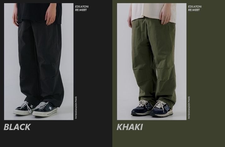 EZKATON】24SS☆ Fatigue Balloon Banding Pants (EZKATON