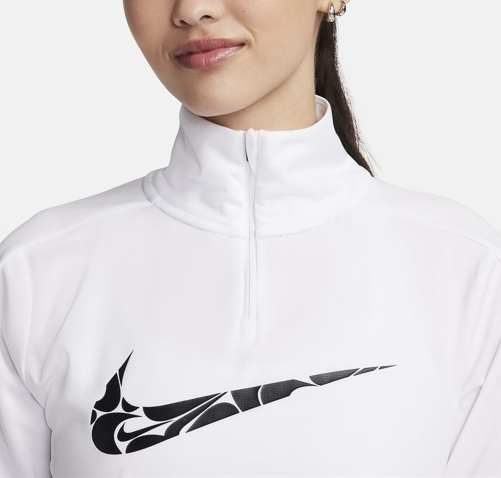 ☆NIKE☆W SWOOSH DRI-FIT QUARTER ZIP 長袖トップ☆追跡可