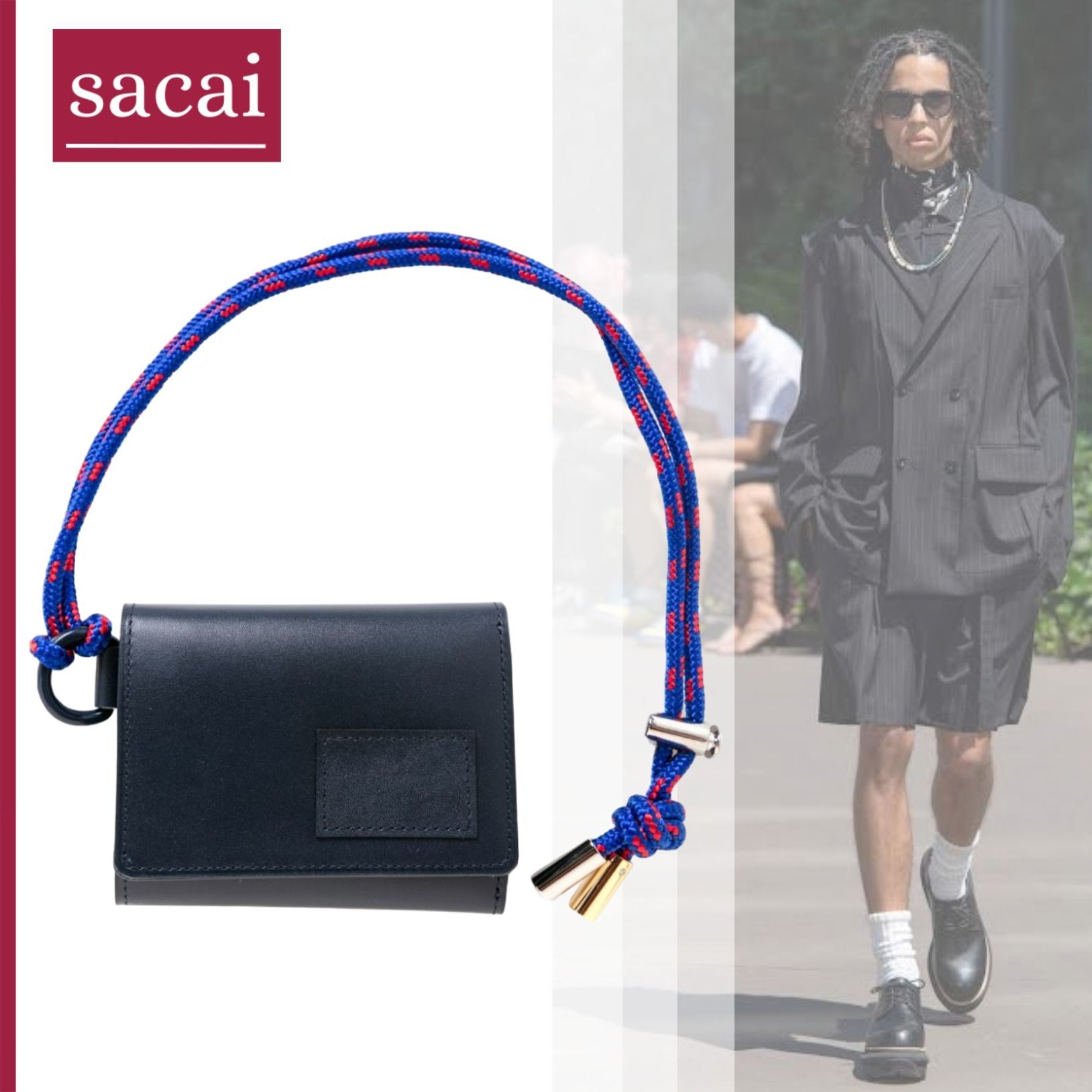 S*o様 sacai x PORTER / Leather Wallet BLA - メルカリ