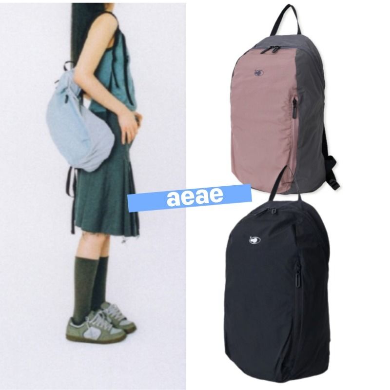 AEAE☆大人気シリーズ☆WEB LOGO CHECK GYM SACK ナップサック