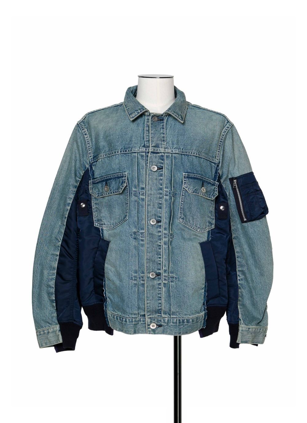 国内より1WEEK【sacai】Denim Blouson 国内より1WEEK【sacai】Denim x Nylon Twill Jacket (sacai