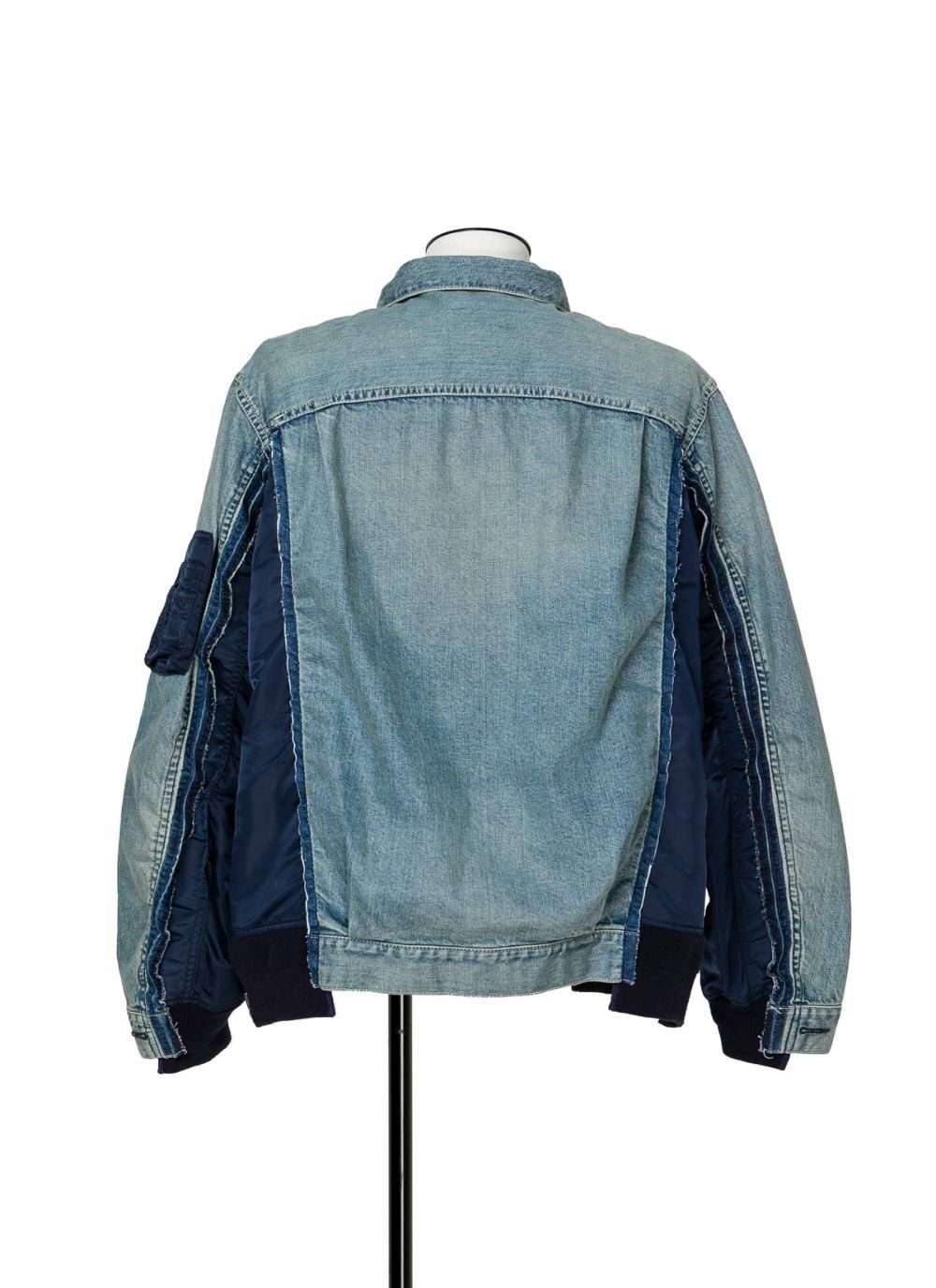 定期入れの 国内より1WEEK【sacai】Denim (sacai Jacket Twill Nylon x ジャケット・アウター