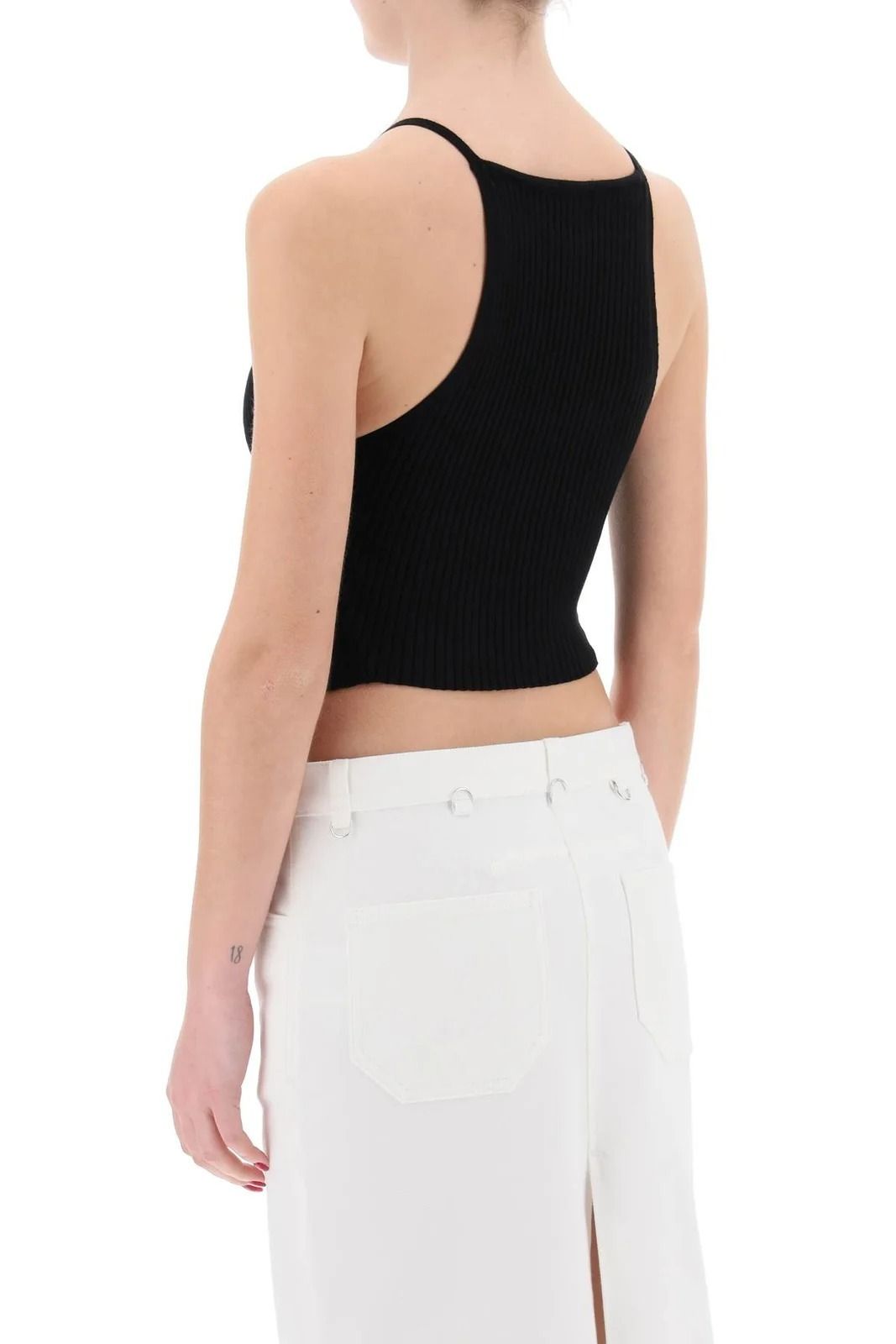 COURREGES クレージュ ニット スクエア Tank Top タンクトップ