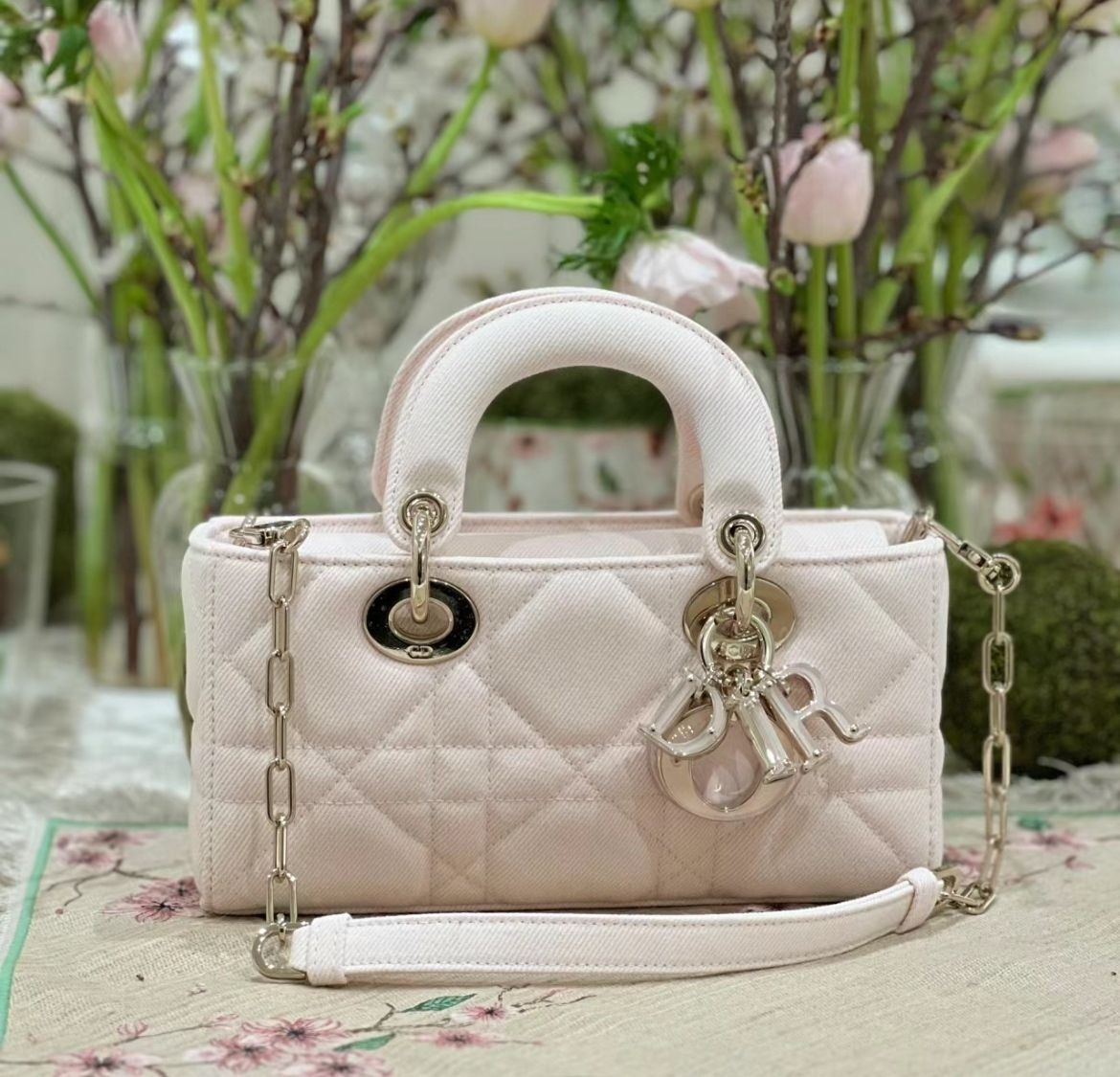 上品可愛い♪】DIOR Lady D-Joy バッグ スモール (Dior