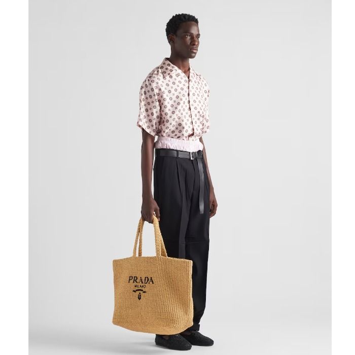 ☆送料関税込☆PRADA プラダ クロシェ トートバッグ☆超人気☆ 24SS】新作 スモール クロシェxレザートートバッグ ◇プラダ