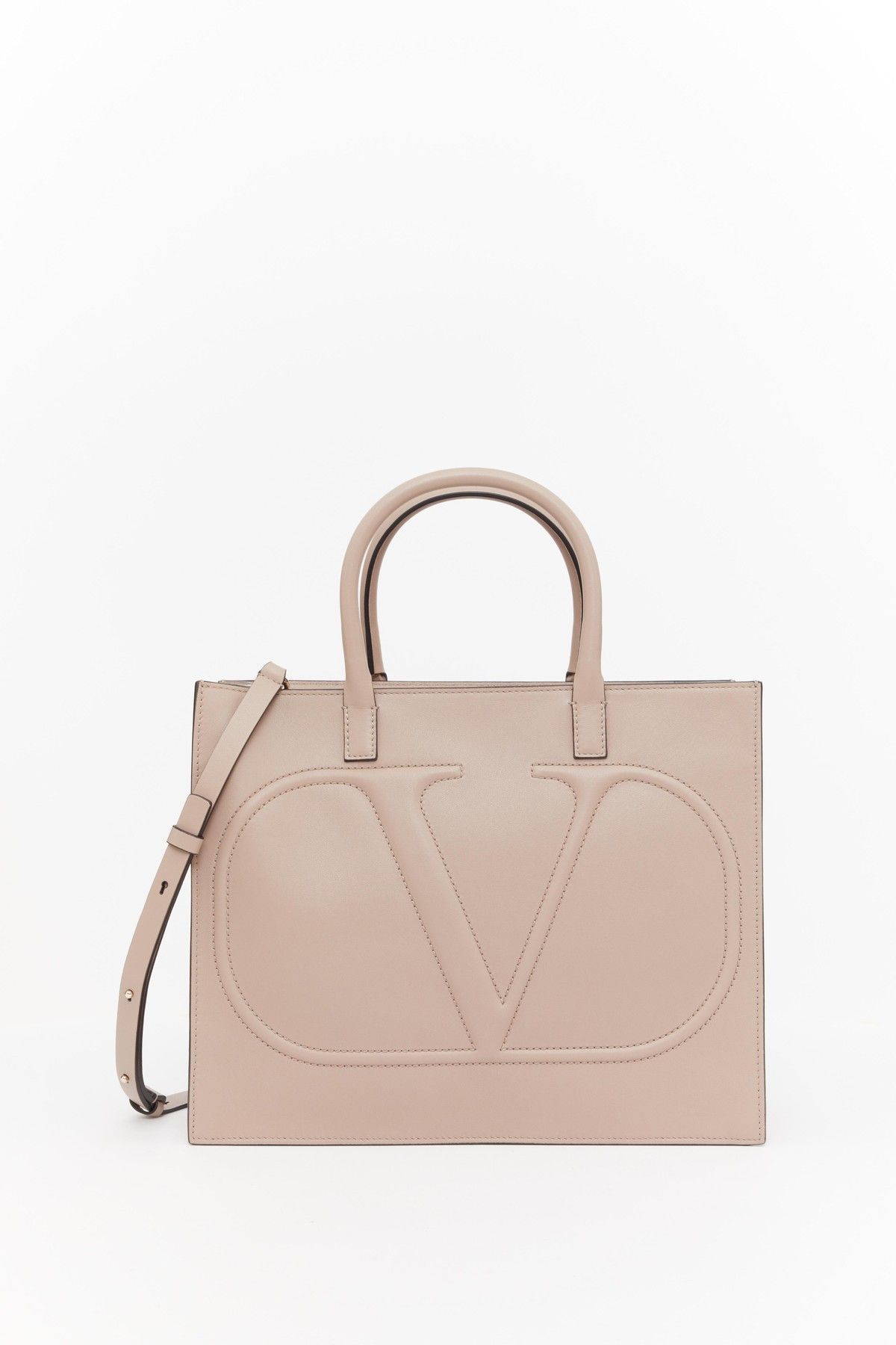 ■ Valentino Garavani V Logo スモール ラピア トートバッグ VALENTINOのトートバック♪☆ V LOGO WALK IN☆ 多色 (VALENTINO