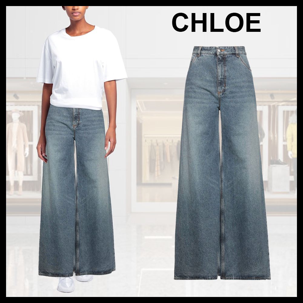 デニム・ジーパン Chloe CH24WDP141594ZD Denim for Women | Chloé US official site