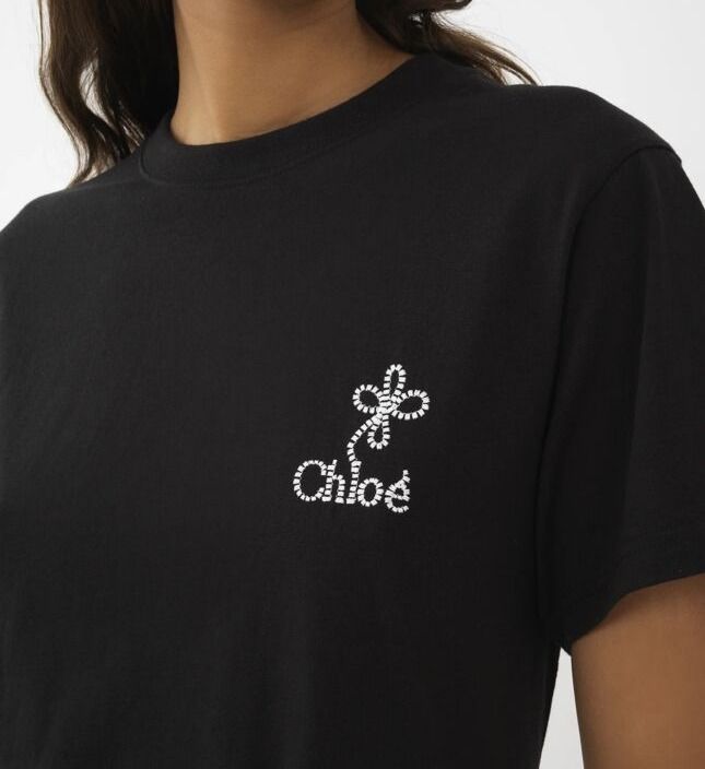 送関込】Chloe☆クロエ コットン ロゴ Tシャツ (Chloe/Tシャツ