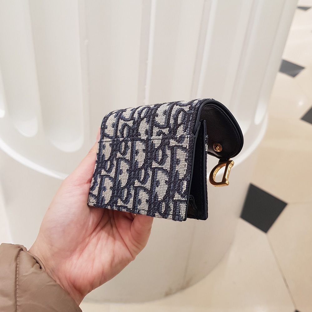 ☆DIOR☆ ディオール オブリーク SADDLE フラップカードホルダー
