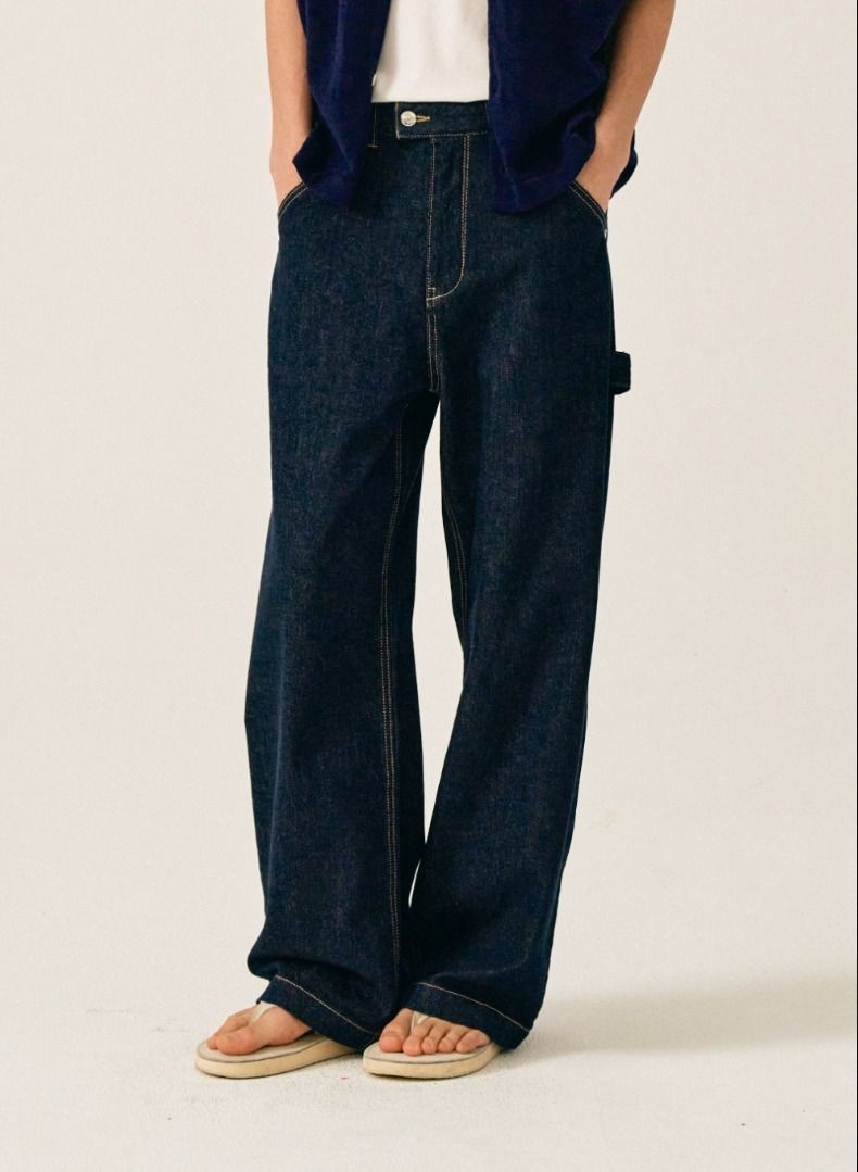 【SATUR】韓国 人気/デニム ★ Keller Carpenter Denim Pants ★ ☆韓国の人気☆【SATUR】☆Keller Carpenter Denim Pant.s