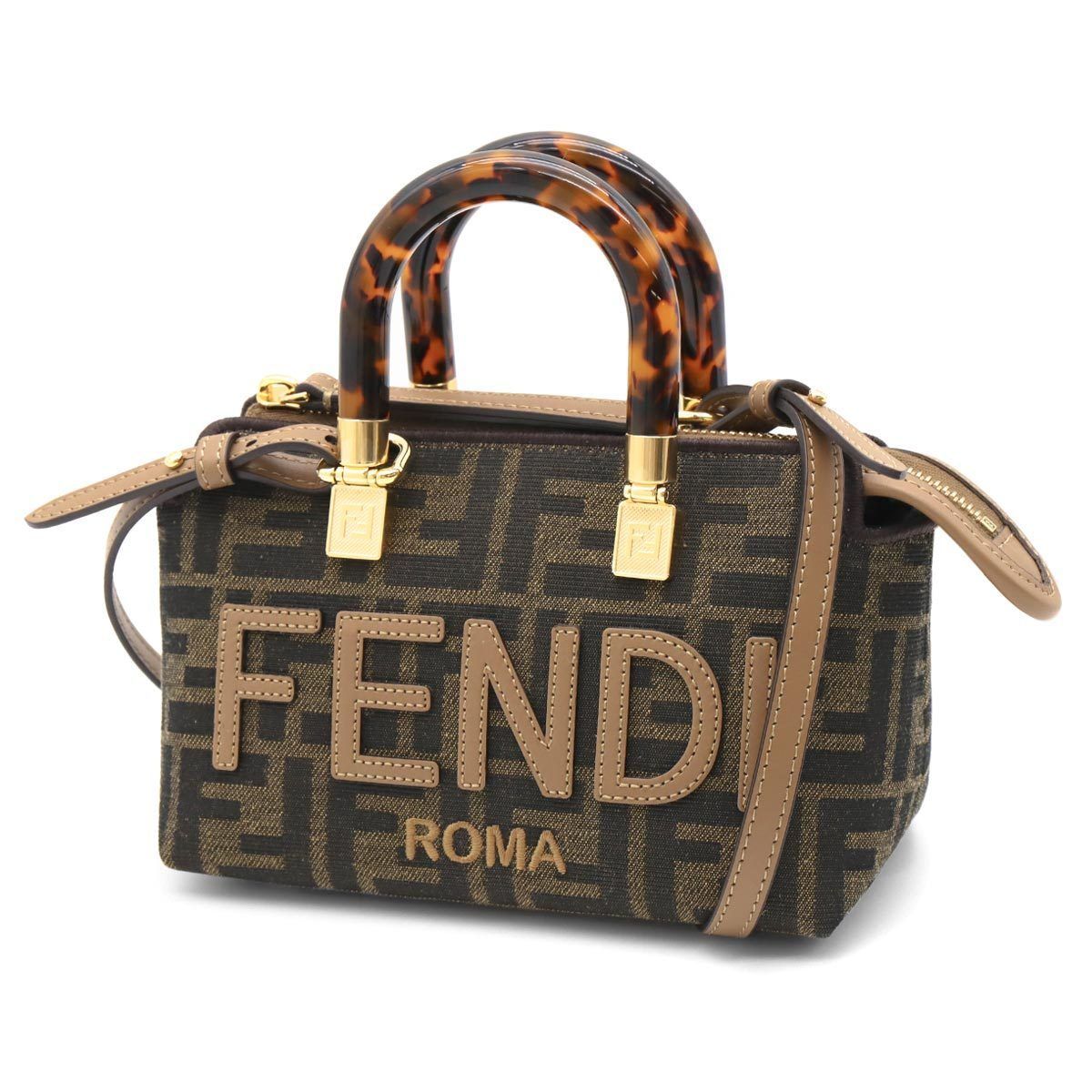 FENDI ハンドバッグ タバコブラウン レディース 8BS067 F1LMN