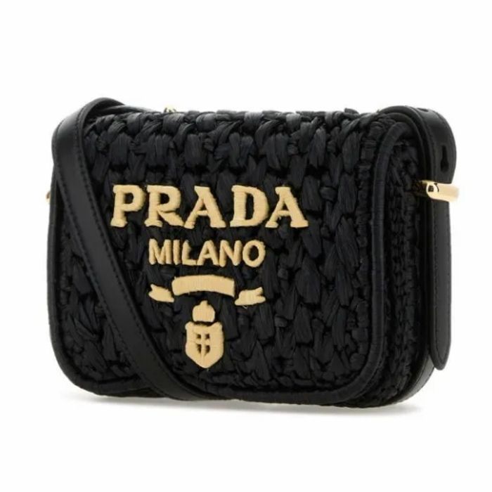 ショルダーバッグ・ポシェット PRADA FW25 Raffia crossbody bag (1BD362VOOB2M2T F0I55) PRADA】Raffia crossbody bag ラフィア クロスボディバッグ
