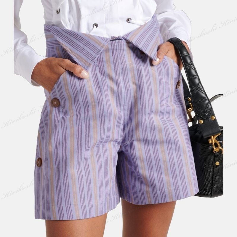 ◇VIVIENNE WESTWOOD 最新作◇W CJ ストライプ ショーツ◇Lilac