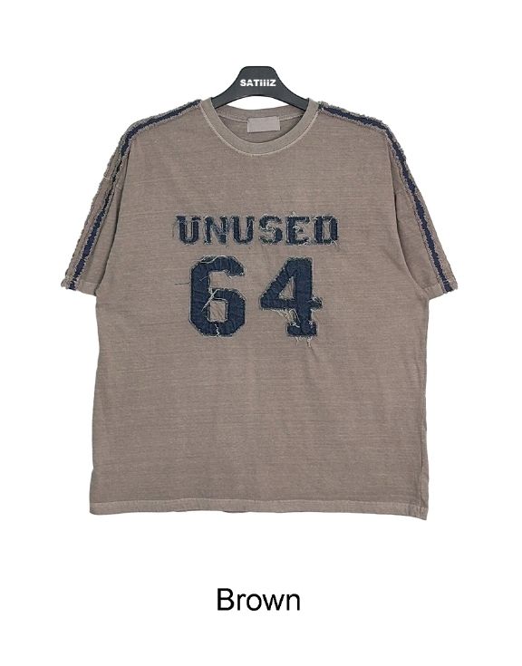 SATIIIZ】Robile Denim Patch Short Sleeve T-Shirt (SATiiiZ/T