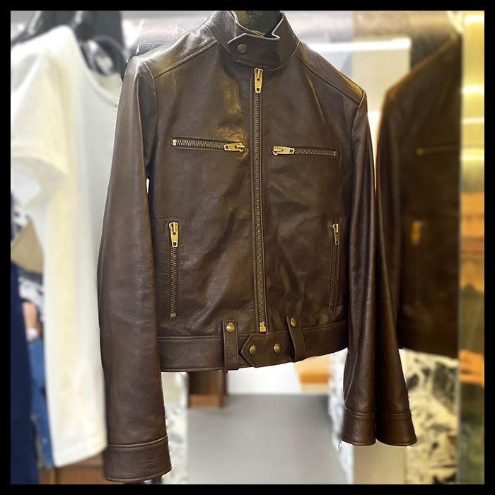 レザージャケット・コート CELINE AVIATEUR BRODE BLOUSON CELINE レディース レザージャケット・コート レーサー ブルゾン