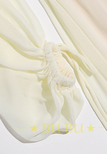 SinceThenモノカラー オフショルダー 長袖 ロングワンピース