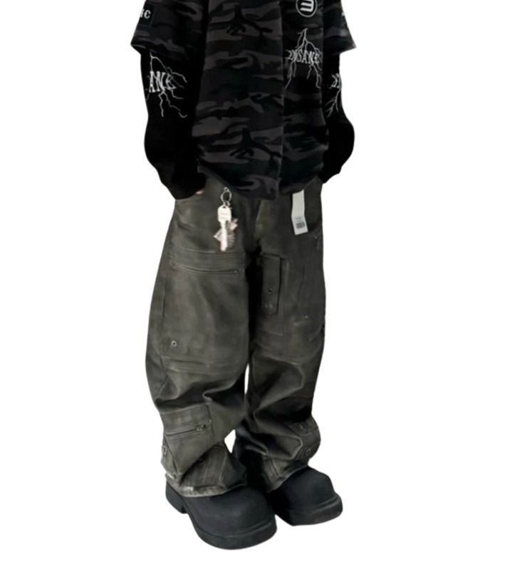 ★韓国の人気★【Project G/R】★Flight Denim Pants★パンツ★ ☆韓国の人気☆【Project G/R】☆Flight Denim Pants☆パンツ