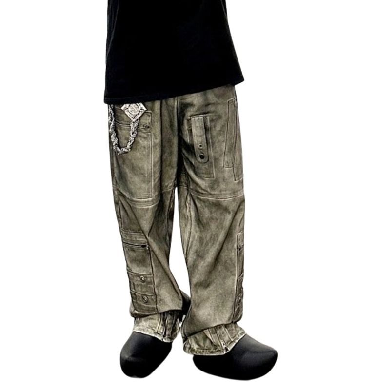 ★韓国の人気★【Project G/R】★Flight Denim Pants★パンツ★ ☆韓国の人気☆【Project G/R】☆Flight Denim Pants☆パンツ