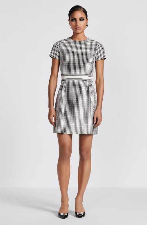 Christian Dior☆素敵！Black & White Gingham ChecK Dress
