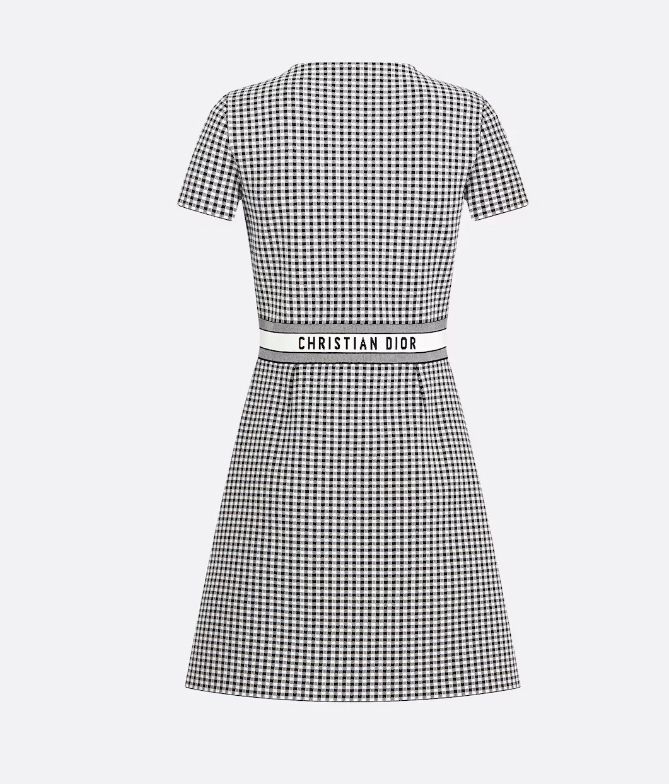 Christian Dior☆素敵！Black & White Gingham ChecK Dress