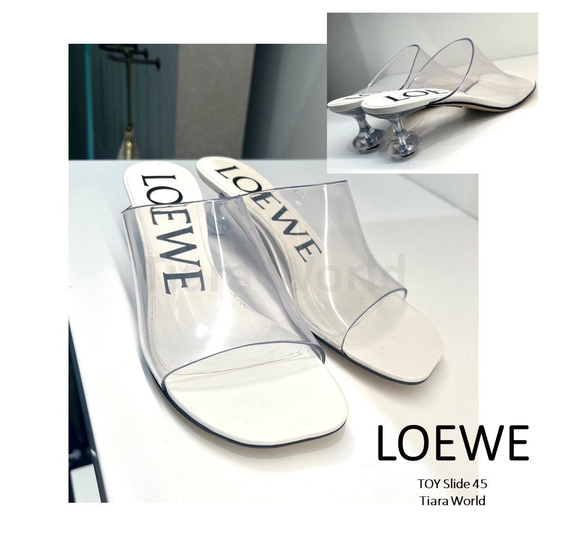 LOEWE ホワイト スポーツサンダル 保存袋付き