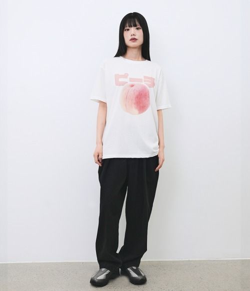 最上の品質な CHANCECHANCE】24SS PEACH T-SHIRT (CHANCECHANCE/Tシャツ トップス