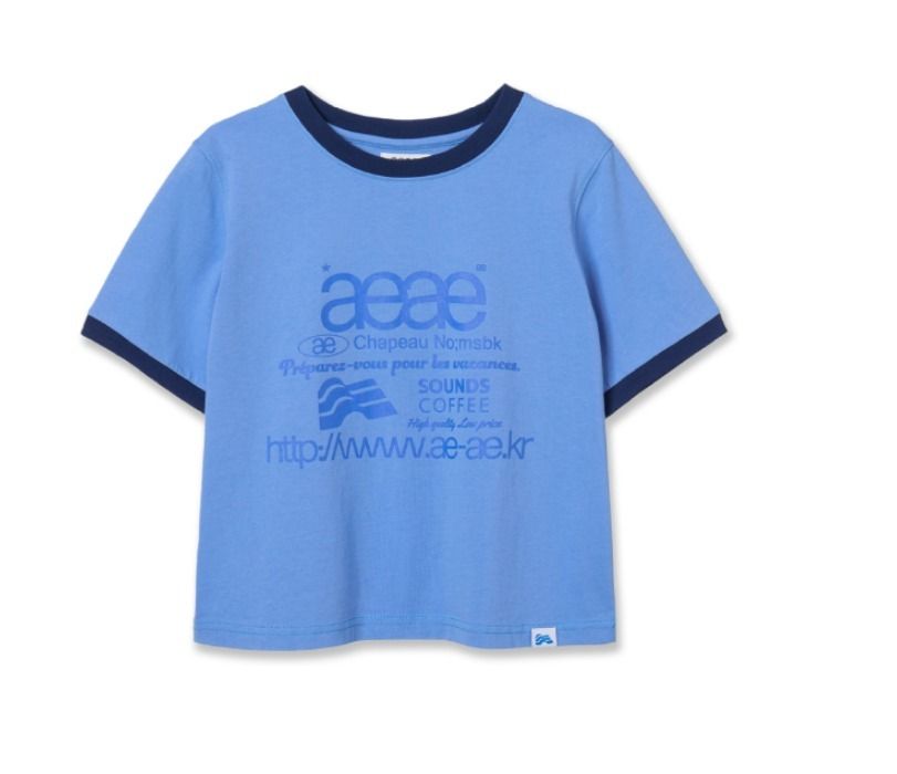 ☆送料・関税込☆aeae x SOUNDS☆COFFE WEB LOGO CROP T-SHIRTS