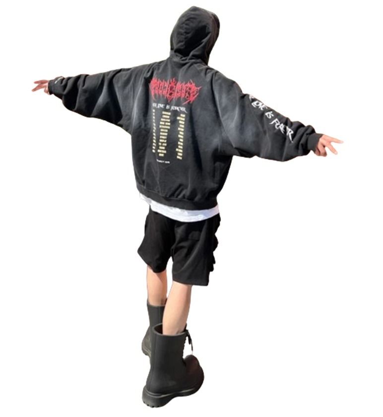 ★人気★【Project G/R】★Crow Worldtour Hoodie★Black★ ☆人気☆【Project G/R】☆Crow Worldtour Hoodie☆Black