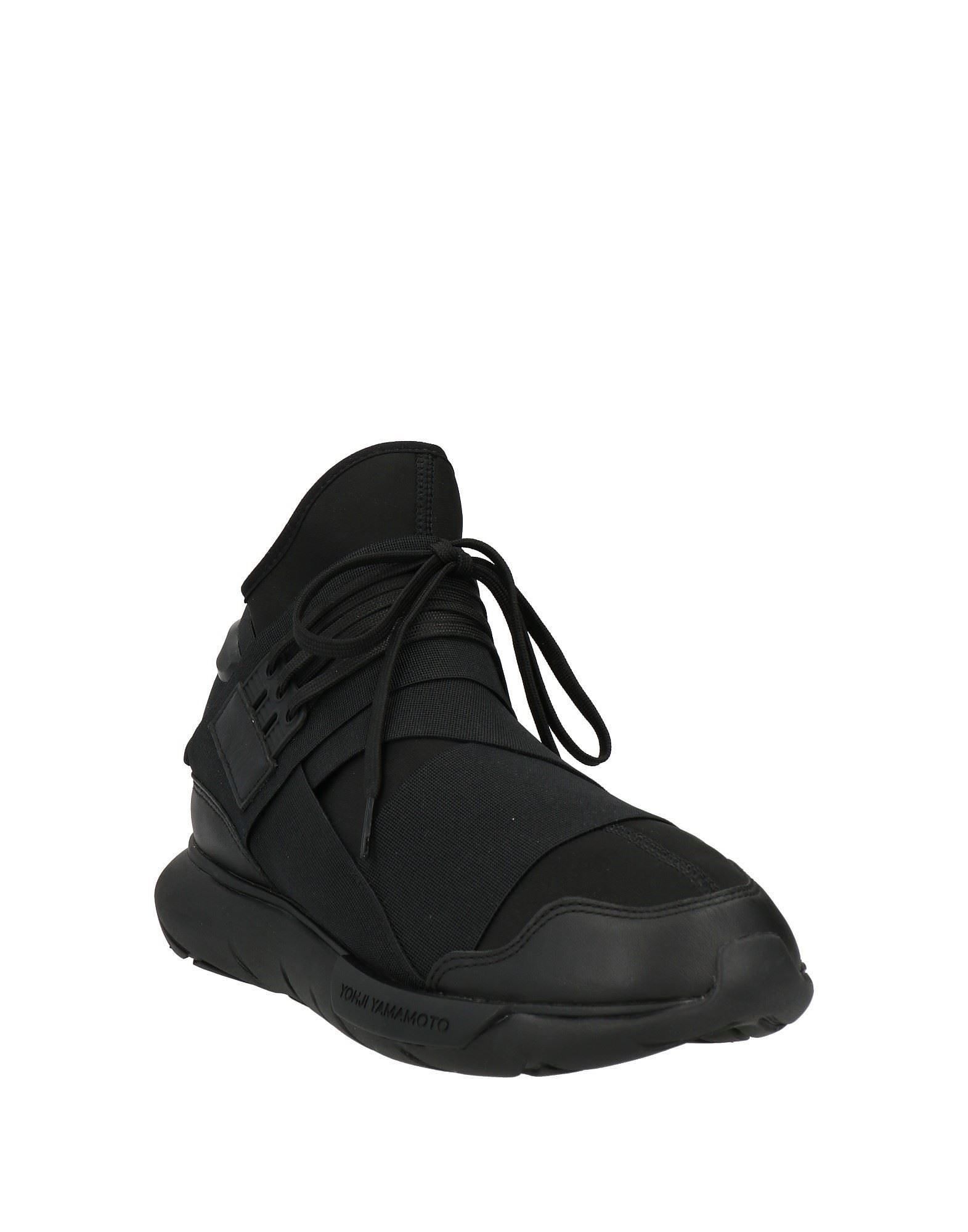 Y-3】ロゴ レースアップ ラウンドトゥ ハイカット スニーカー (Y