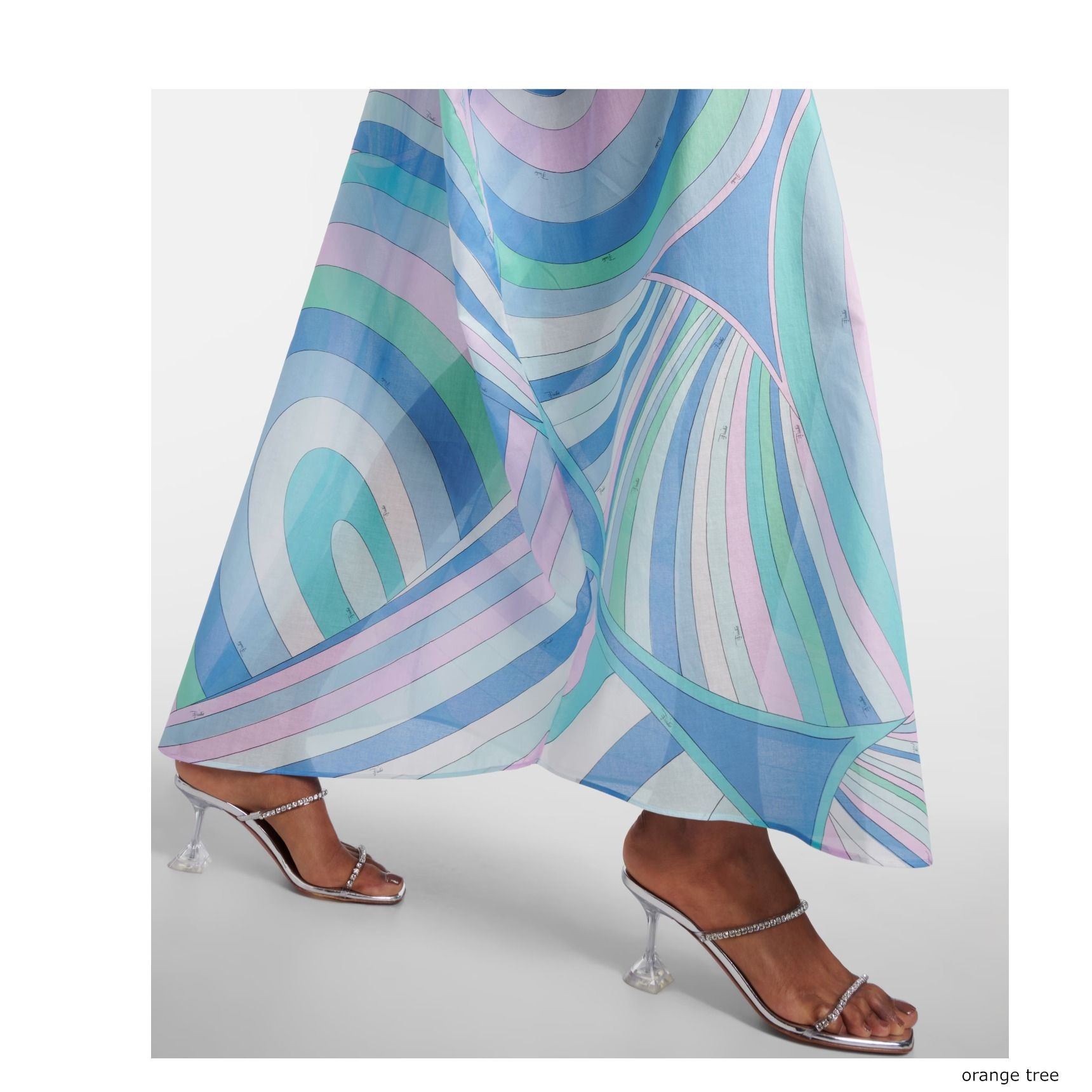 PUCCI プッチ ワンピース Iride printed cotton kaftan946323 PUCCI プッチ ワンピース Iride printed cotton kaftan946323