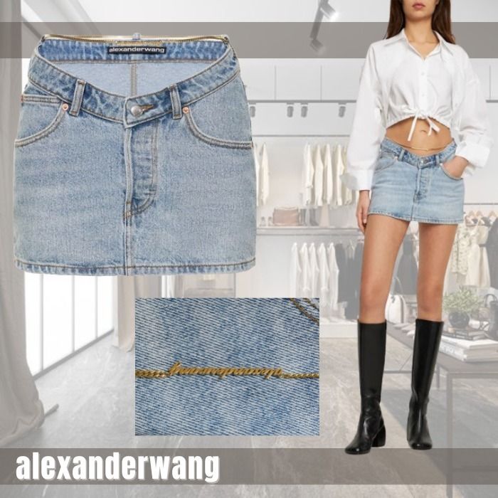 alexanderwang デニムミニスカート 26 タグ付き