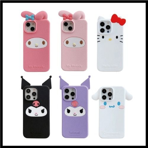 SANRIO】サンリオキャラクター フェイス シリコン ケース