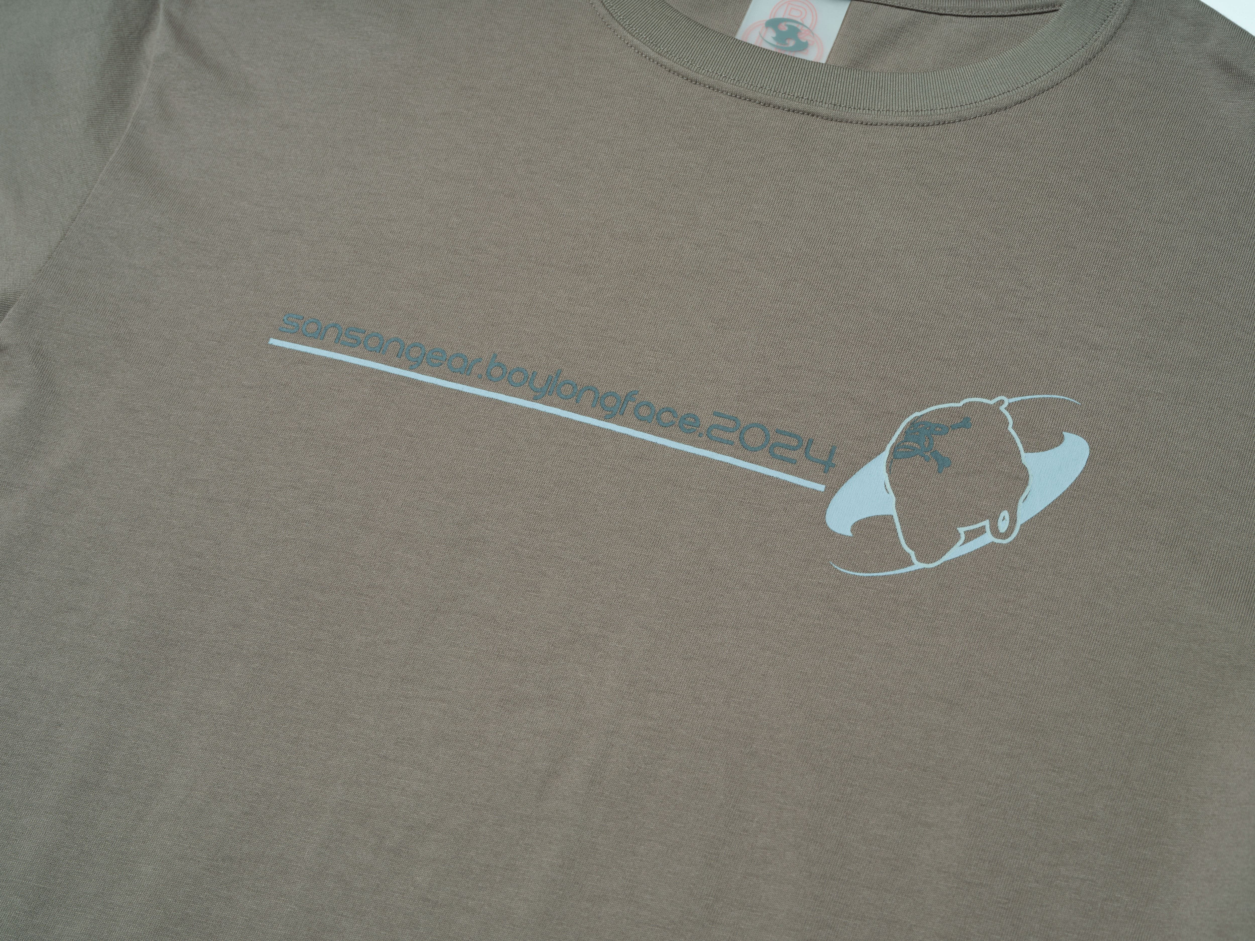 ☆韓国人気☆SANSAN BLF ロゴ Tシャツ/San San Gear☆ SAN SAN GEAR] SANSAN BLF LOGO T-SHIRT LIGHT GREY 正規品 韓国