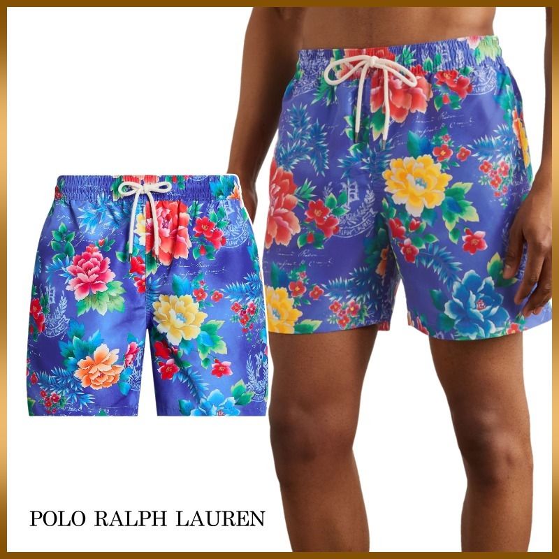 POLO RALPH LAUREN】ストレート フローラル柄 ボクサー 水着