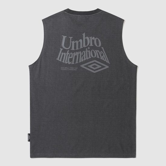 UMBRO■Ice cotton lettering graphic sleeveless■送料込 UMBRO□Ice cotton lettering graphic sleeveless□送料込