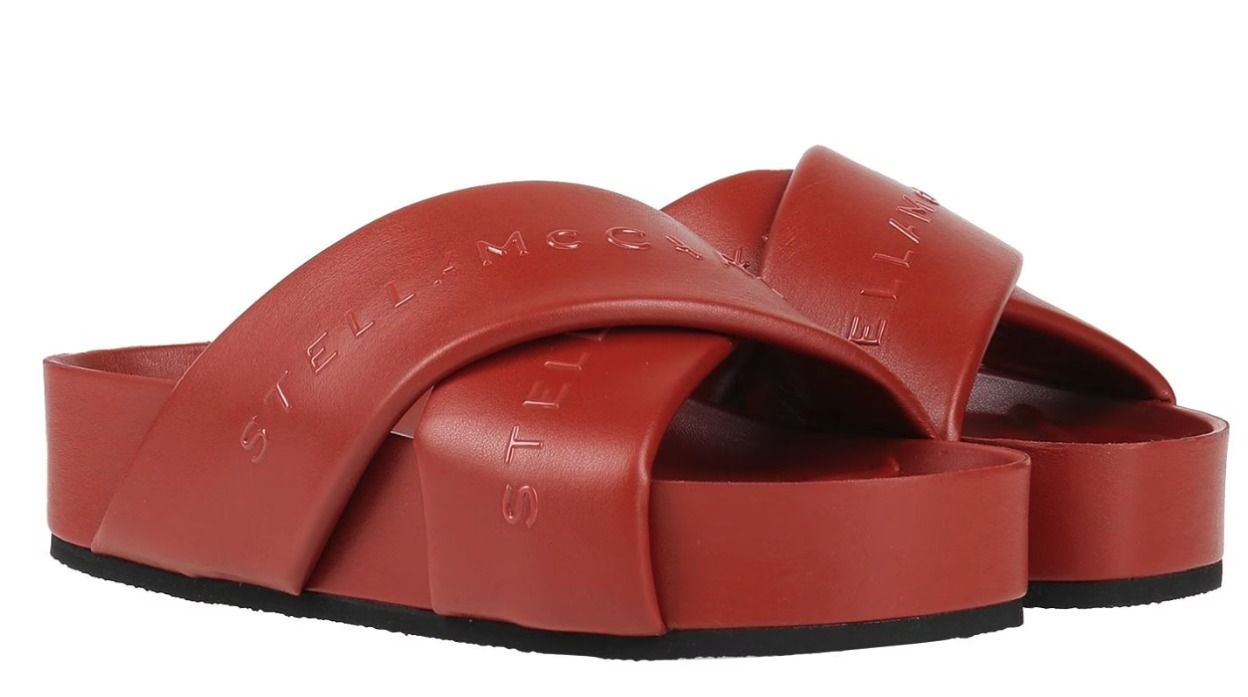 StellaMcCartney サンダル 靴 ロゴ 厚底 スリッパ スライド