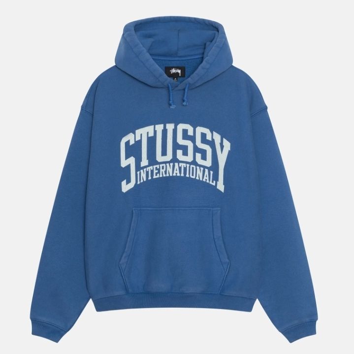 STUSSY RELAXED フーディ INTERNATIONAL 5色 送料込み 23新☆Stussy ☆ BEACH SHELL WAVE DYE☆ ユニセックス ☆MAROON
