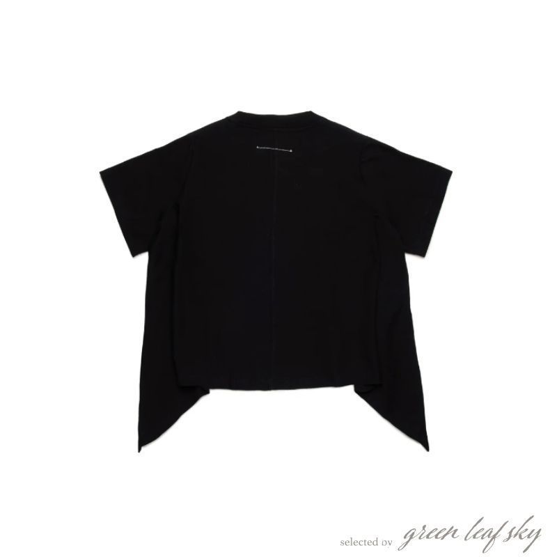 大人もOK MM6 Maison Margiela ロゴドレープTシャツ 送料/関税込/国内発送 大人OK◎MM6numericロゴドレープ Tシャツ